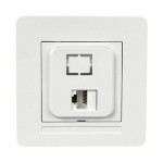 Розетка Nilson Selene біла комп'ютерна CAT5e RJ45 ( 23111044 )