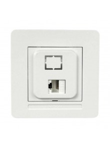 Розетка Nilson Selene біла комп'ютерна CAT5e RJ45