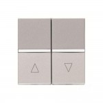 Вимикач Zenit срібло жалюзі без фіксації ( 2CLA224400N1301 )