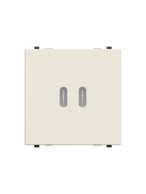 Розетка Zenit біла USB A+C 30W