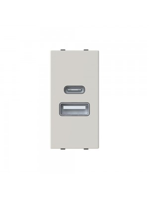 Розетка Zenit дюна 1 мод. USB A+C 3A