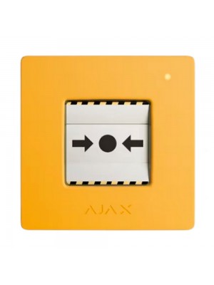 Пожежний сповіщувач ручний Ajax ManualCallPoint жовтий