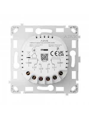 Выключатель Ajax LightCore 2-кл проходной (мех.) vertical