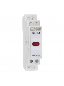 Сигнальна лампа Аско 230V AC/DC SLD-1 на DIN-рейку