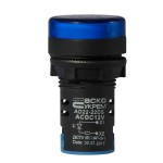 Світлосигнальна арматура AD22-22DS 12V АC/DC синя Аско ( A0140030164 )​