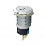 Кнопка металева з ключем АСКО TY 19C-K11/2 ( A0140010213 )