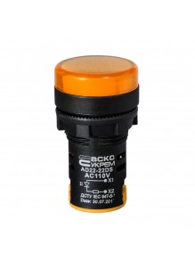 Світлосигнальна арматура AD22-22DS 110V жовта Аско