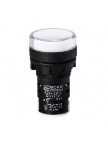Світлосигнальна арматура AD22-22DS 220V DC біла Аско