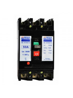 Автоматичний вимикач АСКО ВА-2004N/63 3p 50А