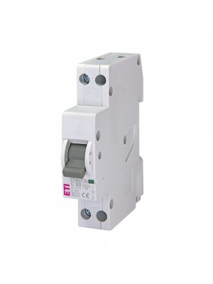 Автоматичний вимикач ETI 1p+N (1мод.) C20 6кА ETIMAT6