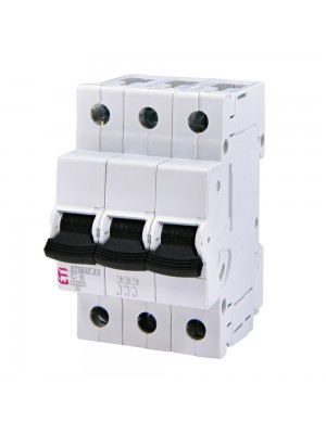 Автоматичний вимикач ETI S4 3p C6 4,5кА ETIMAT