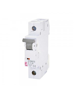 Автоматичний вимикач ETI 1р C1,6 6кА ETIMAT6