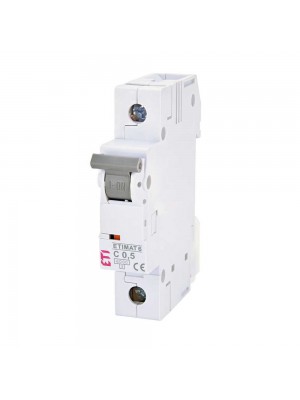 Автоматичний вимикач ETI 1р C0,5 6кА ETIMAT6