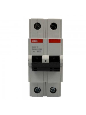 Автоматичний вимикач ABB basic M 2P C63