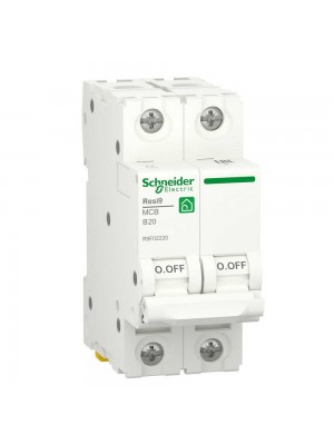 Автоматический выключатель Schneider 6кА B 2p 20А Resi9
