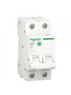 Автоматичний вимикач Schneider 6кА B 2p 63А Resi9