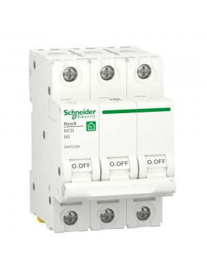 Автоматический выключатель Schneider 6кА B 3p 06А Resi9