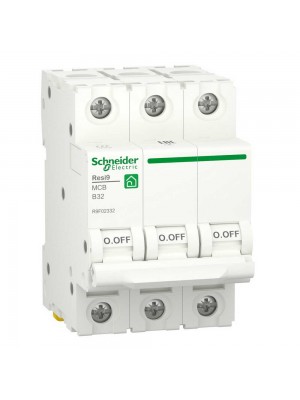 Автоматический выключатель Schneider 6кА B 3p 32А Resi9