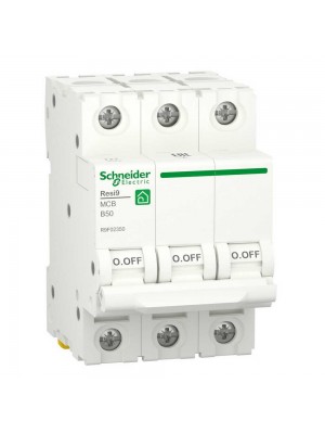 Автоматичний вимикач Schneider 6кА B 3p 50А Resi9