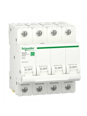 Автоматический выключатель Schneider 6кА B 4p 32А Resi9