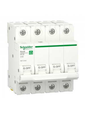 Автоматический выключатель Schneider 6кА C 4p 40А Resi9