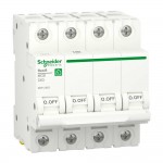 Автоматический выключатель Schneider 6кА C 4p 63А Resi9 ( R9F12463 ) Автоматический выключатель Schneider 6кА C 4p 63А Resi9 ( R9F12463 )