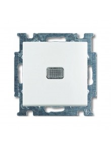 Вимикач ABB basic55 білий 1кл з підсвіткою