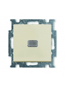 Вимикач ABB basic55 cлонова кість 1кл з підсвіткою