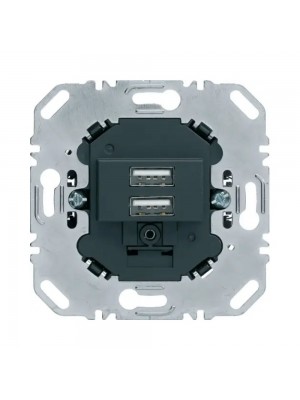 Механізм розетки Berker Qx USB 2-а антрацит