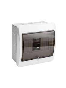 Бокс пластиковый на 6 модулей внутренний КВ-6 прозрачная дверца