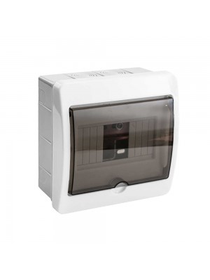 Бокс пластиковый на 6 модулей внутренний КВ-6 прозрачная дверца