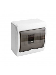 Бокс пластиковый на 6 модулей наружный КН-6 прозрачная дверка