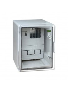 Бокс монтажний пластиковий  СКІМ під 1ф.ліч 12мод. 300х400х170 IP65 прозора дверка