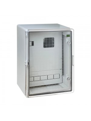 Бокс монтажний пластиковий СКІМ під 3ф.ліч 17мод. 400х600х200 IP65 прозора дверка