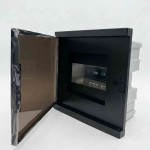Бокс пластиковый СКИМ 06 модулей встроенный IP40 черный прозрачная дверца ( С11902020 )