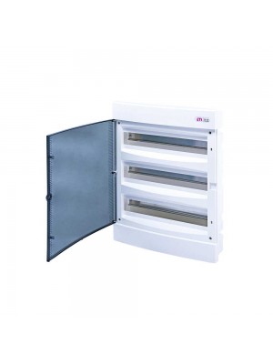 Бокс пластиковый ETI ECM 3x18PT на 54 модуля IP40 прозрачная дверца