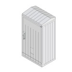 Шкаф полиэстеровый ETI KVR-D 60-106-32 S двухдверный наклонная крыша ( 1602280 )