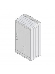 Шкаф полиэстеровый ETI KVR-D 80-106-32 P двухдверный плоская крыша