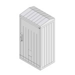 Шкаф полиэстеровый ETI KVR-D 80-106-32 S двухдверный наклонная крыша ( 1602282 )