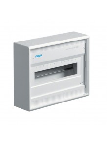 Бокс пластиковый Hager Volta на 12 модулей накладной без дверцы с клеммами