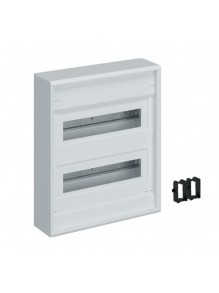 Бокс пластиковый Hager Volta на 24 модуля накладной без дверцы с клеммами