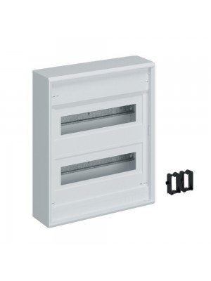 Бокс пластиковый Hager Volta на 24 модуля накладной без дверцы с клеммами