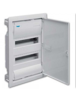 Бокс пластиковый Hager Volta на 24 модулей внутренний с металлическими дверками