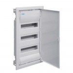 Бокс пластиковый Hager Volta на 36 модулей внутренний с металлическими дверками ( VU36UA )