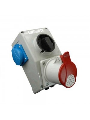 Бокс пластиковый SEZ 4 мод. пустой, 3 отв IP44. ( ROS4/Z )