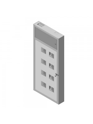 Щит поверховий ЩЕ-8кв ст02Н (без слабострумового відсіку) Білмакс