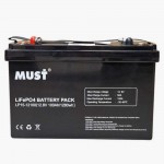 Акумулятор LiFePO4 12.8V 100Ah BMS 50/100A - 1280Wh MUST ( LP15-12100 )