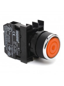 Кнопка EMAS с фиксацией B100FK (1НО) красная