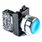 Кнопка EMAS без фиксации CM100DM (1НО) синяя