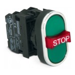 Кнопка EMAS без фиксации с аварийной кнопкой STOP B121B30YY (2НО+1НЗ)